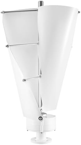 Wind Turbine, 100W Vertical Axis Wind Turbine Generator with 2 Aluminum Alloy Blades, Precision Double-Bearing Design & Controller for Home Boats Gazebos