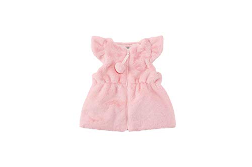 Mud Pie Pink Cinched Fur Vest (Small)