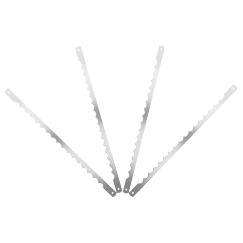 Lurrose 4pièces Lame De Découpe Pain Inoxydable Lames Tranchantes Dentelées Pour Machine à Pain Remplacement Polyvalent Pour Boulangerie Et Cuisine Domestique