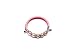 Original Murano Glass Bracelet Handmade In Italy Memory Wire Lampwork Beads Cuff Rose