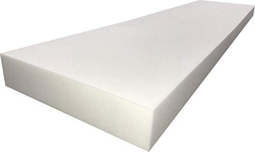 FoamTouch Upholstery Foam Cushion Medium Density, Made in USA, 2" H x 24" W x 72" L, 1 Count (Pack of 1)