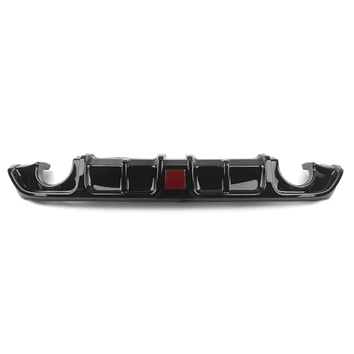 Diffuseur de pare-chocs arrière Infiniti Q60 avec lampe LED et becquet noir brillant