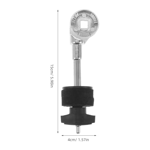 Mikinona Soporte de Metal para Cymbal Stacker de Pierna de Batería con Cabezal para Soporte de Platillo Accesorio para Hardware de Percusión miniatura 2