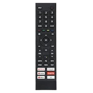 Image of BLACKSHEEP Compatible with Hisense Smart Tv Remote Without Voice - Hot Keys Netflix Prime Video YouTube Music Google Play Apps and YouTube Use for LCD LED OLED QLED UHD 4K Android TVs.