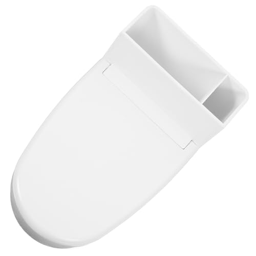 Angoily Cenicero de Pared con Tapa para Baño Diseño Inodoro en ABS y Acero Inoxidable Ahorra Espacio Cenicero Retro para Interiores Adecuado para Hogar Oficina y Zonas de Fumar