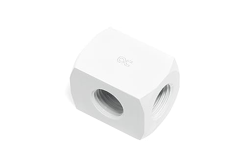 Raccord coudé pour G1/4 Alphacool HF connection blanc premium