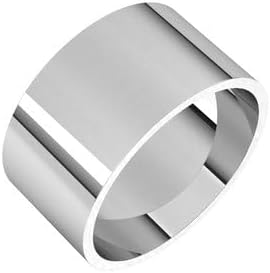Jewels By Lux Sterling Silver Ultra-Lightweight Flat Band