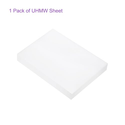 Image of DMiotech 6 x 8 x 3 /4 Inch Plastic UHMW Sheets, Ultra High Molecular Weight Polyethylene, Opaque White Polyethylene Board for Automotive, Chemical, Manufacturing, DIY Home Kitchen