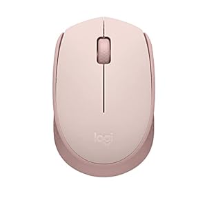 Logitech M170 Wireless Mouse for PC, Mac, Laptop, 2.4 GHz with USB Mini Receiver, Optical Tracking, 12-Months Battery Life, Ambidextrous – Rose