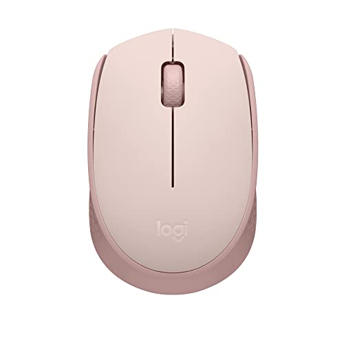 Logitech M170 Wireless Mouse for PC, Mac, Laptop, 2.4 GHz with USB Mini Receiver, Optical Tracking, 12-Months Battery Life, Ambidextrous – Rose