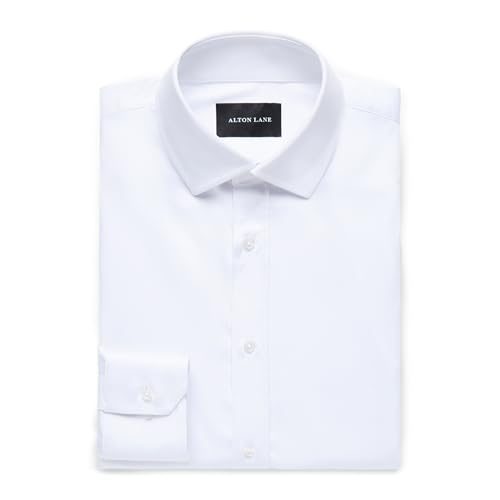 Alton Lane Custom Shirt Comfort Stretch Blend Tailored Fit in Viscose Made from Bamboo - Elegant Dress Shirts for Men