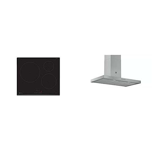Balay 3EB865FR - Placa de inducción de 60 cm de ancho, bisel delantero, 3 zonas de inducción, zona...