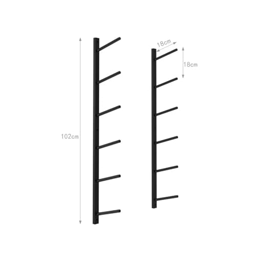Support pour tapis de yoga mural en fer pour libérer l'espace au sol - 3