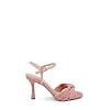 Jewel Badgley Mischka Hydee Pleated Stiletto Sandal