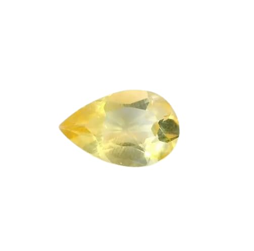 Citrine jaune doré de qualité AAA taillée en poire de 12 carats