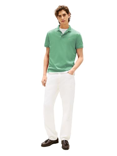 Image of Tommy Hilfiger Mens Short Sleeve Casual Polo Shirts in Regular Fit with Liquid Cotton