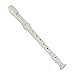 soprano recorder instrument ABS Flute Clarinet Recorder Saxophone Long Flutes Musical Instrument Beginner Flute (Color : White)