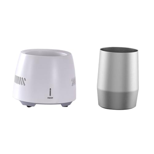 Holibanna Enfriador Eléctrico Portátil para Latas y Bebidas Enfriador para Cerveza Vaso Refrigerante Aislado Diseño Seguro y Inoxidable para Escritorio Dormitorio y Enchufe Eu