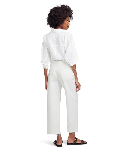 Madewell Women's Low Slung Baggy Crop in Pure White3