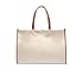 Lacoste Unisex Large Shopping Tote Bag, Natural Tan, One Size