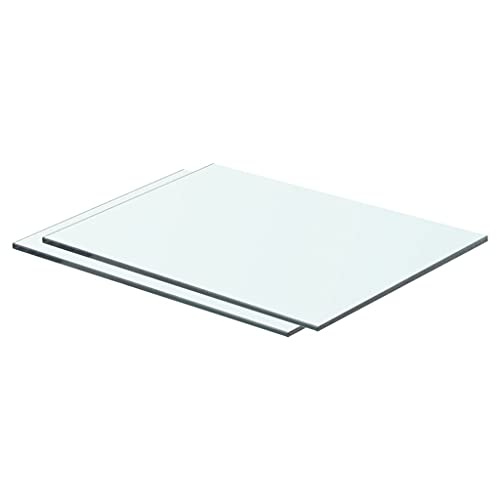 Repisas de cristal pulido y diseño minimalista en estantes de pared de 40 cm
