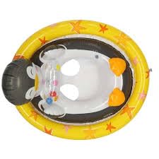 Image of Inflatable Kiddie Float | Water Baby Floater for Kids| Safe Anti-flip Diaper Style Swim Tube Rider| Swim Pool Tube for Toddlers|Multicolor Cute Swimming Pool Safety Seat (Turtle)