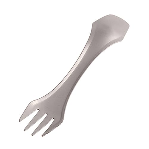 Happyyami Reusable Spork Cutlery Utensil for Camping Travel and Outdoor Activities Multipurpose Fork and Spoon Tableware for Picnics Hiking and More
