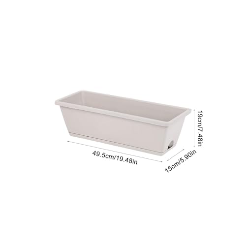 Pot de fleurs rectangulaire pour végétaliser balcons et fenêtres