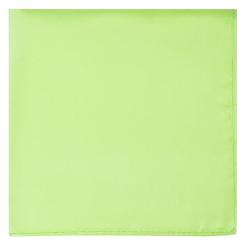 Image of KissTies 6PCS Satin Pocket Square Plain Color Handkerchief Gift Set
