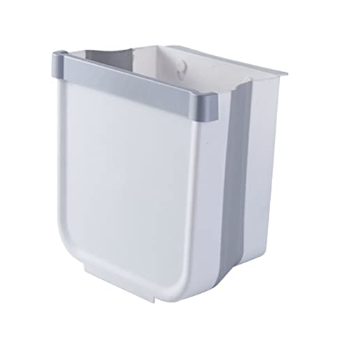 Caneca de basura plegable blanca para pared MAGICLULU