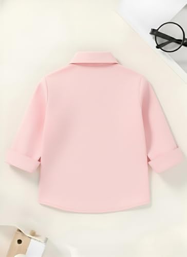 Image of Boys Mandarin Collar Shirt with Chest Pocket Beige and Rama Blue Color, Long Sleeve Button-Down Casual Shirt Pack of 2