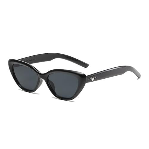 Lunettes de soleil oeil de chat vintage nuances noires classiques UV400 mode dames hommes