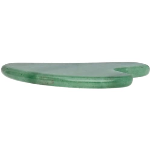 ROCKING GIFTS Masajeador Gua Sha De Cuarzo Verde 7.5 x 4.5cm Piedra Natural para Facial Antiarrugas Relajación Corporal Drenaje Linfático