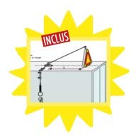 LEDWORK TRIFLASH DE TOIT DOUBLE FACE CLASSE A AVEC KIT RABATTABLE INCLUS