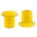JCBIZ 12pcs Plastic Reinforced Protective Cap Yellow Safety Mushroom Survey Rebar Cap for Diameter 10-25mm Reinforcement