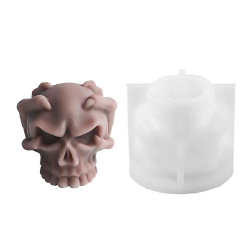 Molde de calavera de silicona, molde de cráneo | Molde de mano de calavera Moldes de calavera de Halloween,Molde de caramelo de chocolate con calavera para cumpleaños, fiesta, Navidad, año nuevo