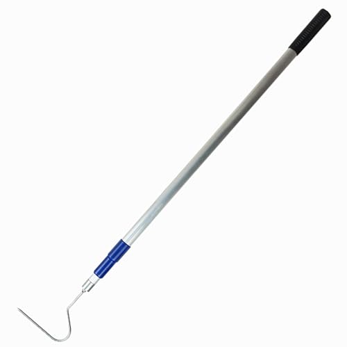 Image of 36 inch-83 inch Telescoping Snake Hook - Professional Outdoor /Home Reptile Tool, Aircraft-Grade Aluminum Pole & Stainless Steel Hook, Holds 50lbs