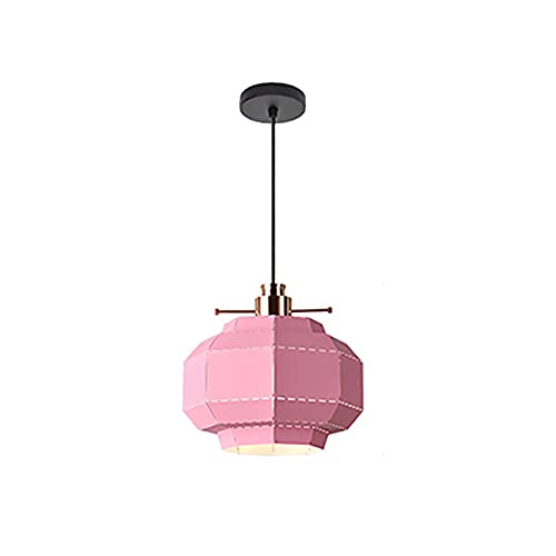 Lustre en fer forgé macaron e27 pour illuminer chaleureusement votre cuisine et table de repas