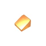 BrickBuddy Gobricks GDS-833 Slope 30° 1 x 1 x 2/3 (Cheese Slope) 50PCS Compatible with Lego Toy 54200 50746 35338 DIY Parts and MOC Components for Major Brick Brands Color:Trans Orange 182
