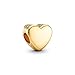 PANDORA Moments Engravable Heart Charm - 14K Gold-Plated Charm - Jewelry for Women - Includes Gift Box