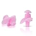 Swimming Ear Plugs for Adults, Reusable Silicone Swimmer Earplugs, Ear Protection with Noise Cancelling for Showering, Bathing, Surfing and Other Watersports (Pink)