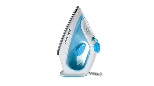 Braun TexStyle 1 Dampfbügeleisen SI 1050BL - Bügeleisen mit SuperCeramic Bügelsohle, Vertikaldampf, 2000 Watt, Blau – Bild 4