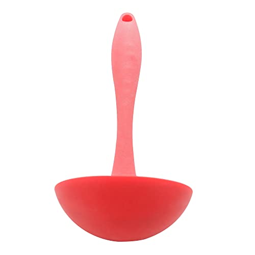 Concha para Sopa de Silicone Vermelha 28,5cm x 8,5cm - Lyor