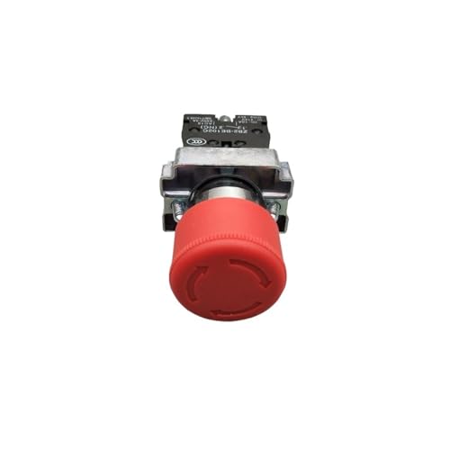 Interruptor de boton seta para parada de emergencia industrial XB2-BS442 con dos llaves NC