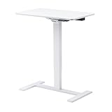 サンワダイレクト スタンディングデスク 電動昇降デスク キャスター付き 幅75×奥行45×高さ70.3~119cm バッテリー給電式 コードレス 電動 昇降 100-ERD051W