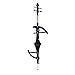 Cecilio CECO-4BK Ebony Electric Silent Metallic Black Cello in Style 4, Size 4/4 (Full Size)