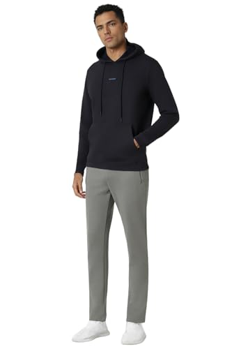 Image of Van Heusen Men's Hooded Neck Relaxed Fit Full Sleeve Sweatshirt | Trendy Hooded Neckline | Laid Back Look