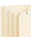 Staples File Guide, A-Z Index, 1/5 Cut, Letter Size, Manila, 75/Carton (ST118257VS)
