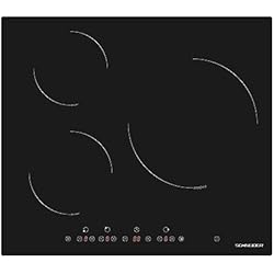 Corbero Ccibr7203 Schneider Placa de Inducción, 3 Zonas, 60cm, 7400w, Calentamiento Rápido, Control Táctil, Temporizador, Negra SCTI6030N1/1