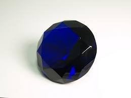 Beautiful Gaint Birthstones Paperweight Glass Diamond 100mm Crystal, Dark Blue by HL Fashion